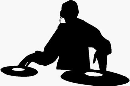 DJ Scratchin Silhouette