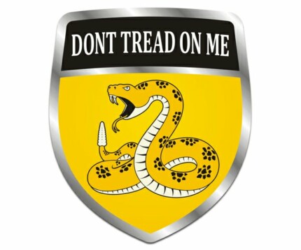 Dont tread on me Crest Sticker NEW