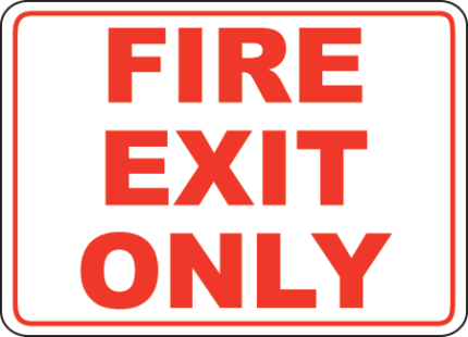 Exit Entrance Signs and Banners 32