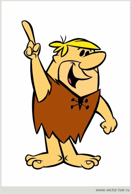 Flintstones Barney Number One Sticker