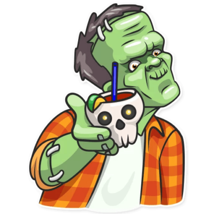 franky the monster_cartoon sticker 14