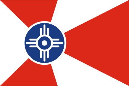 Kansas Wichita City Flag Sticker