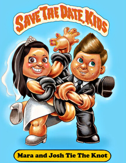 MARA and JOSH Tie Teh Knot Gross Sticker Funny Name Decal