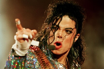 michael jackson on stage stiucker