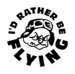 Pilot Rather Flying Diecut Decal