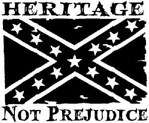 rebel flag heritage die cut decal