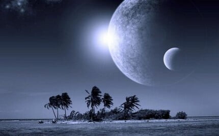 3D Space and Stars Wall graphics 06