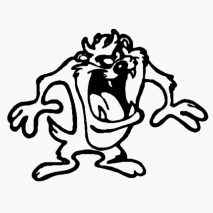 Taz 4 vinyl sticker