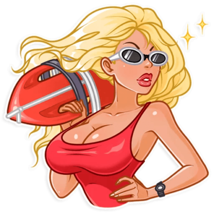 bay watch pam anderson sticker 22