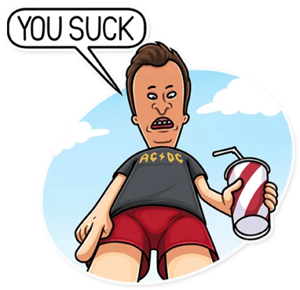 beavis and butthead mtv funny cartoon sticker_29