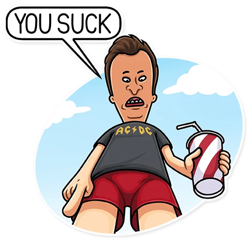 beavis and butthead mtv funny cartoon sticker_29
