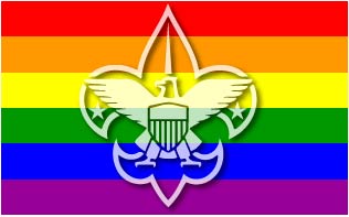Boy Scouts Gay Flag Sticker