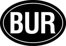 Burma Oval Decal