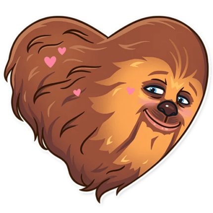 chewbacca wookiee star wars sticker 13