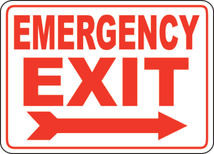 Exit Entrance Signs and Banners 40