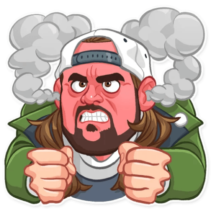 jay and silent bob funny cartoon wall sticker 10