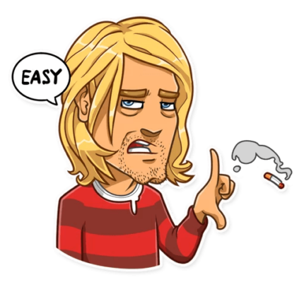 NIRVANA kurt cobain grunge is dead band sticker 14