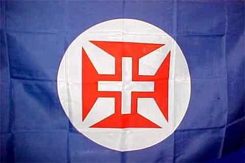 PORTUGESE NEW ORDER Nationalist Portugal Flag Decal Sticker