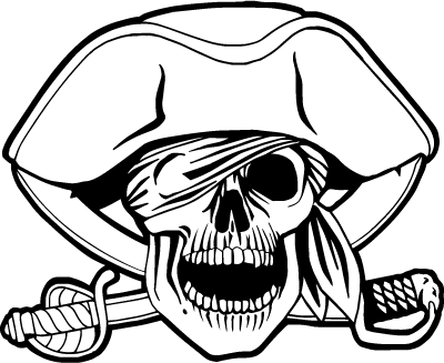 Priate Skull Sticker1