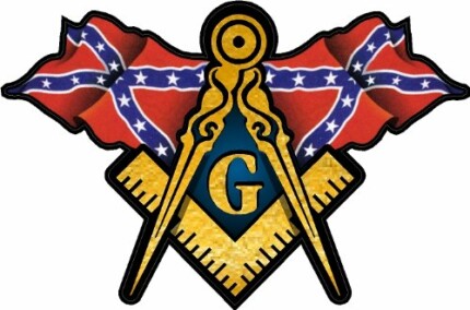 REBEL FLAG MASON STICKER