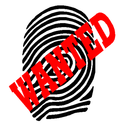 Wanted vinyl sticker