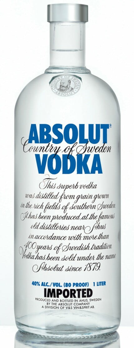 Absolut Vodka Bottle