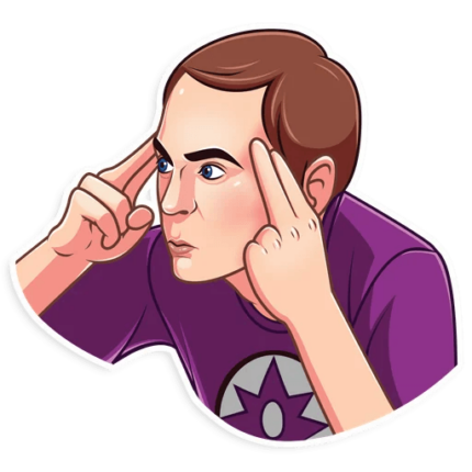 big bang sheldon cooper tv show sticker 7