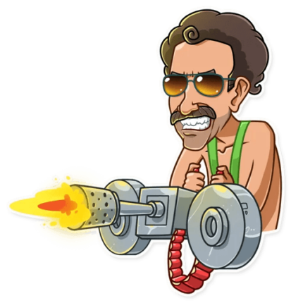 BORAT very nice funny car sticker 19