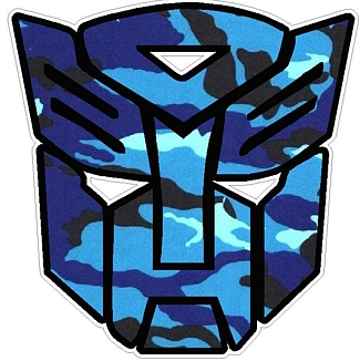 Camo BLUE Autobot