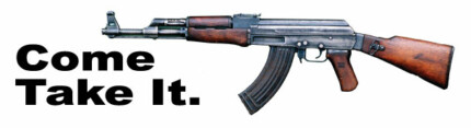 Come Take It Color AK-47 Bumper Sticker