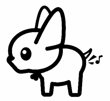 dog fart die cut vinyl decal