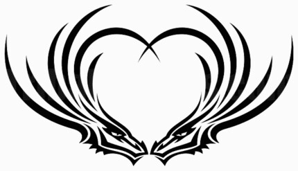 Dragon Die Cut  Animal Tribal Decals  41