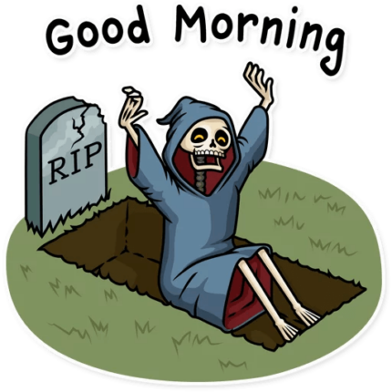 friendly death_grim reaper sticker 19