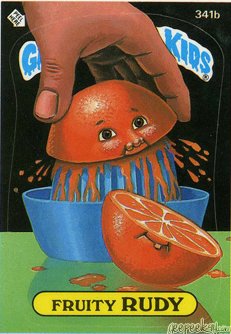 Fruity RUDY Funny Sticker Name Decal