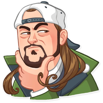 jay and silent bob funny cartoon wall sticker 14