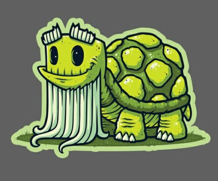 Old-Timer ZOMBIE TURTLE STICKER