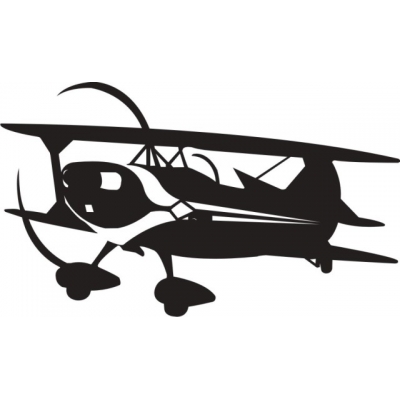 Pitts Aeroplane Diecut Decal