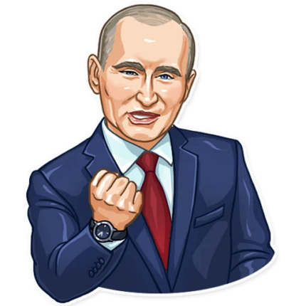president vladimir putin political sticker 11