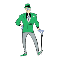 Riddler Color Adhesive Diecut Decal Sticker