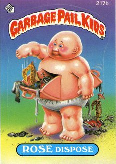 ROSE Dispose Funny Decal Name Sticker