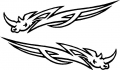 tribal rhino decal set