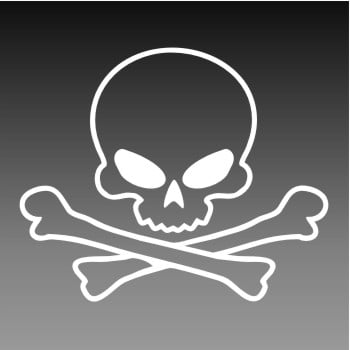 Skull Decal Sticker 20