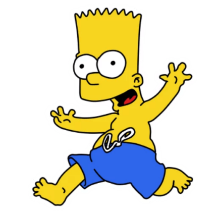bart-simpson-SWIM TRUNKS Sticker