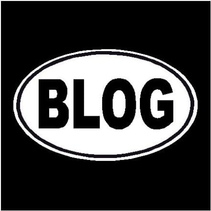 Blog Oval Decal