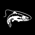 fishing die cut vinyl decal