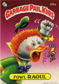 Fowl RAOUL Funny Sticker Name Decal