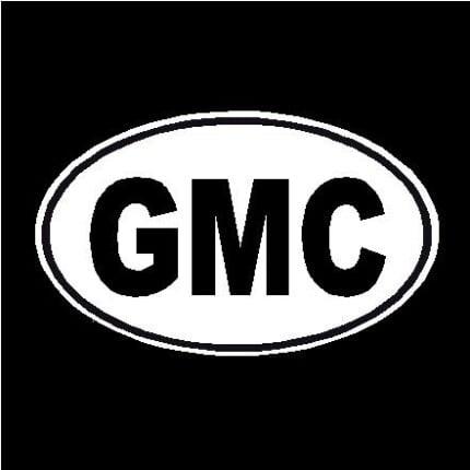 GMC Oval Decal