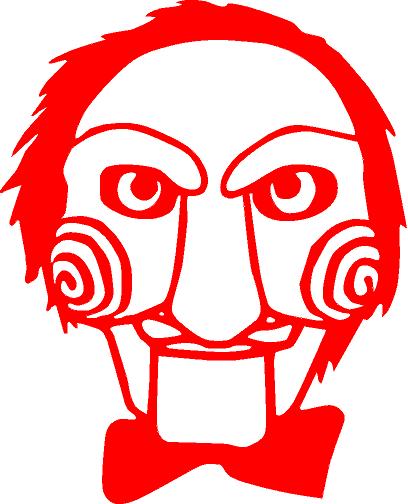 JIGSAW saw Halloween horror scary DIE CUT DECAL