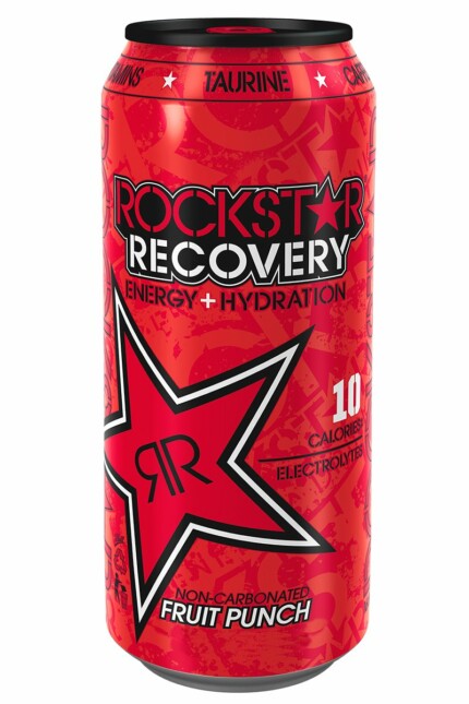 Rockstar RECOVERY FRUIT PUNCH energy drink can shaped sticker