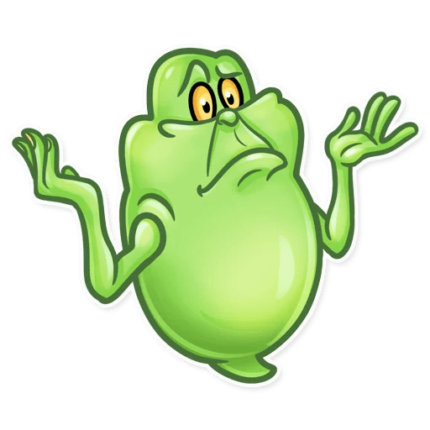 slimer ghost busters funny sticker 18